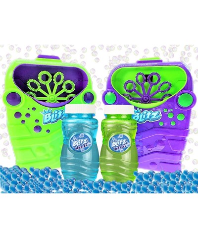 Blitz Bubble Stream Machine Blaster with Bubble Solution (Colors May Vary) for Kids Floats High Last Long Bubble Blower Machi...