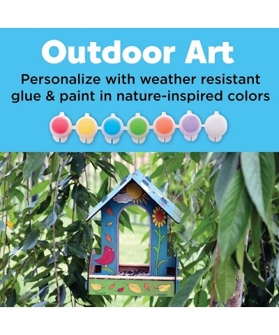 Build and Paint Bird Feeder Wood Craft Kit - DIY Bird House Kit for Children Outdoor Activities for Kids Age 6+ $24.60 Craft ...