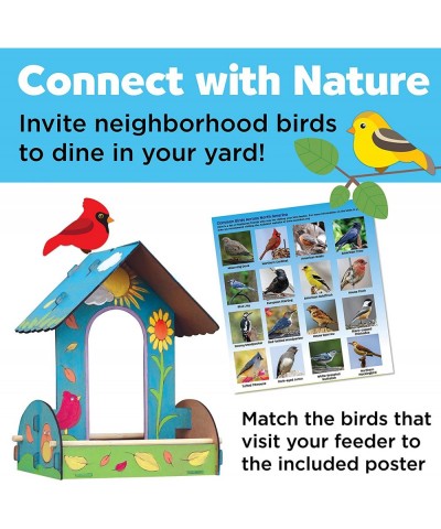 Build and Paint Bird Feeder Wood Craft Kit - DIY Bird House Kit for Children Outdoor Activities for Kids Age 6+ $24.60 Craft ...