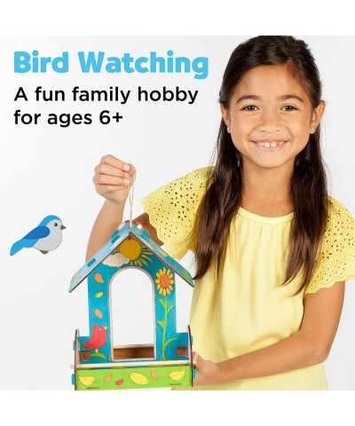 Build and Paint Bird Feeder Wood Craft Kit - DIY Bird House Kit for Children Outdoor Activities for Kids Age 6+ $24.60 Craft ...