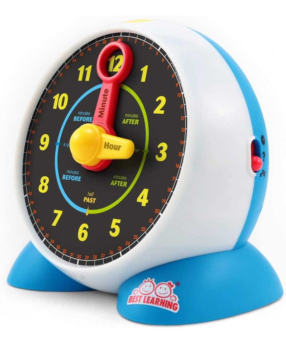 Learning Clock - Educational Talking Learn to Tell Time Teaching Light-Up Toy with Quiz and Music Sleep Mode - Toddlers & Kid...