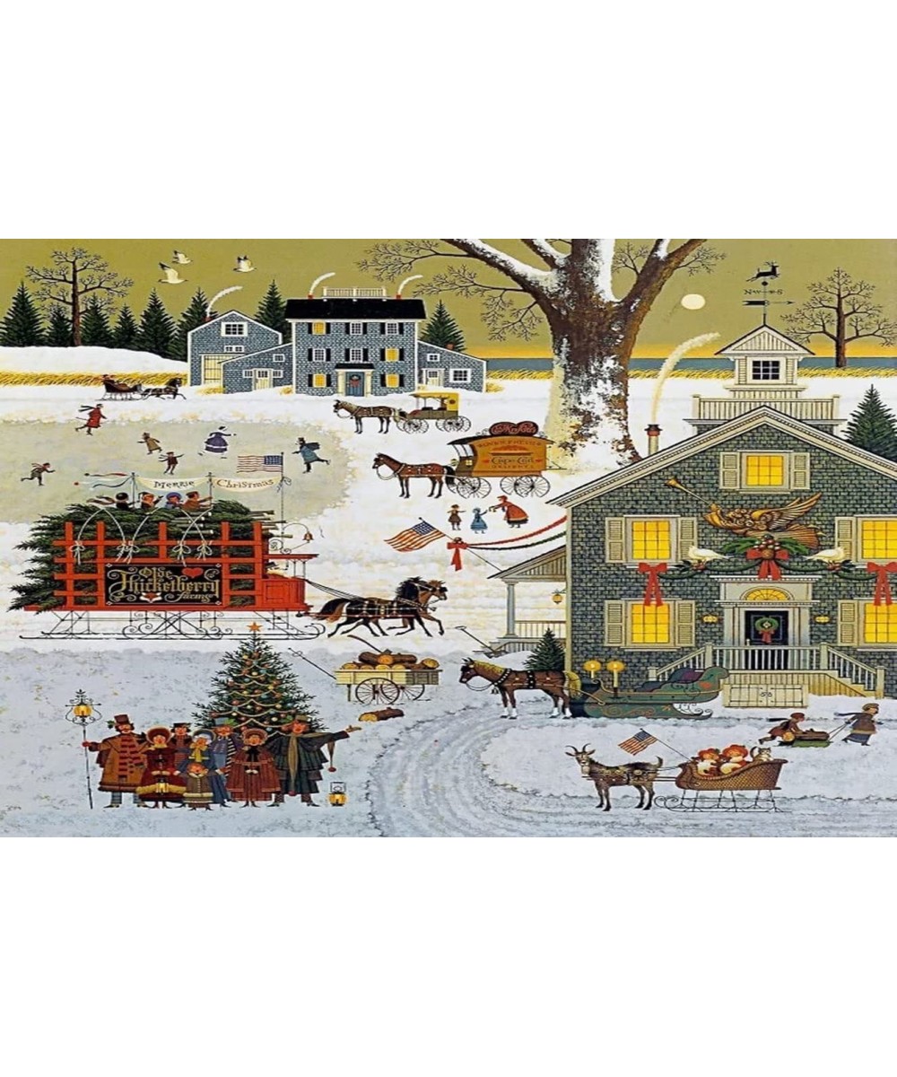 500 Pieces Jigsaw Puzzles for Adults Teens Charles Wysocki Cape Cod Christmas Fun Game Props Educational Toys Decompressing I...