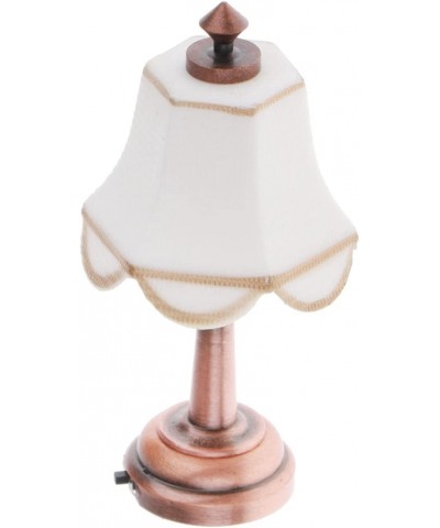 Miniature LED Battery Light Desk Lamp with on/Off Switch for Dollhouse Decor 1:12 Scale $24.01 Dollhouse Accessories