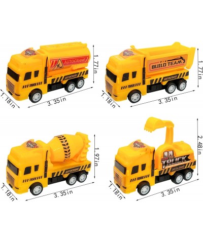 Mini Construction Vehicles Set Pull Back Engineering Car Toys Tractor Trucks for Birthday Party Favors Game Gift Classroom Re...