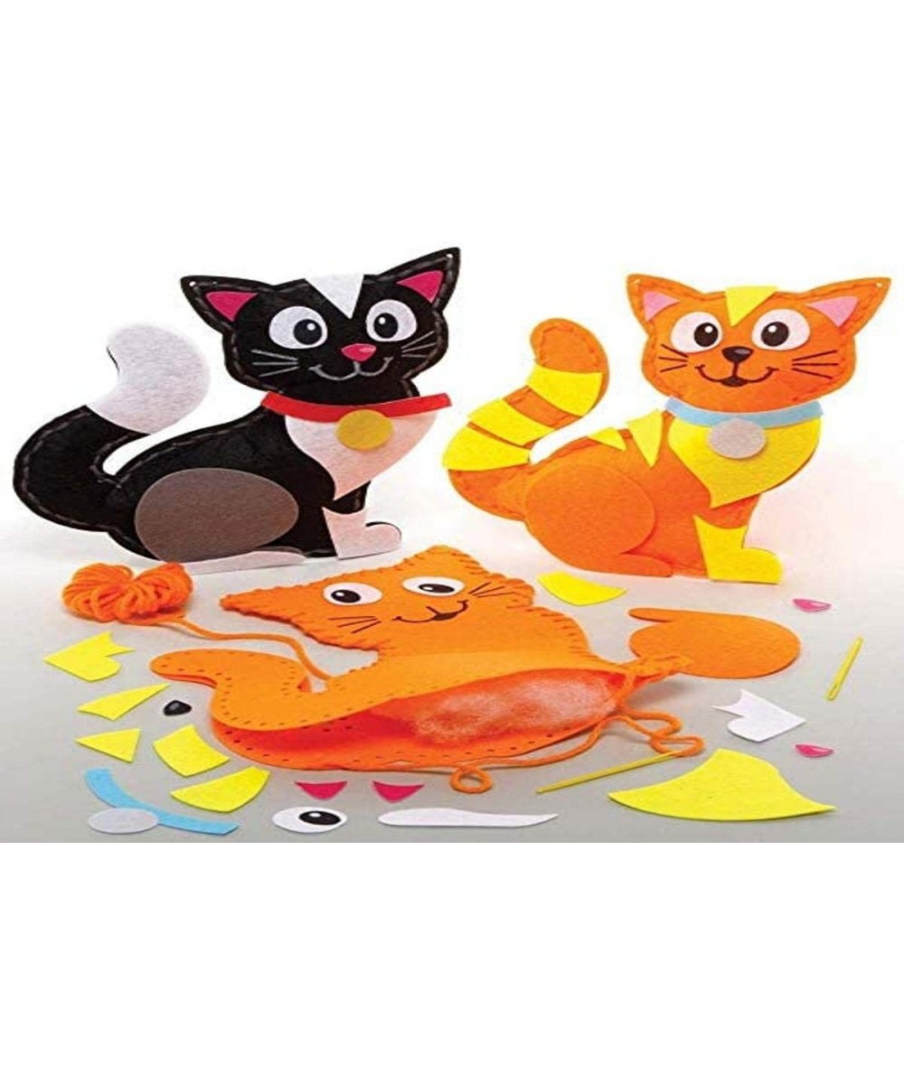 FE366 Cat Cushion Sewing Kits - Pack of 2 Sewing Set for Children Creative Activities for Kids Ideal Arts and Crafts Project ...