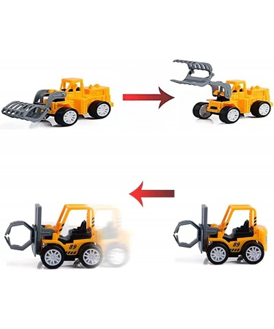 Mini Construction Vehicles Set Pull Back Engineering Car Toys Tractor Trucks for Birthday Party Favors Game Gift Classroom Re...