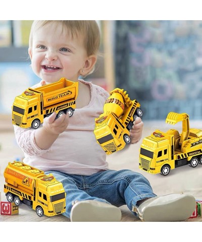 Mini Construction Vehicles Set Pull Back Engineering Car Toys Tractor Trucks for Birthday Party Favors Game Gift Classroom Re...