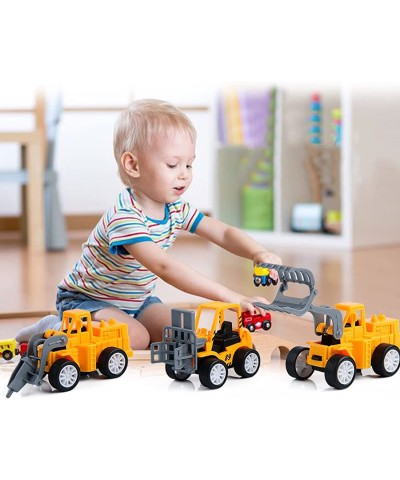 Mini Construction Vehicles Set Pull Back Engineering Car Toys Tractor Trucks for Birthday Party Favors Game Gift Classroom Re...