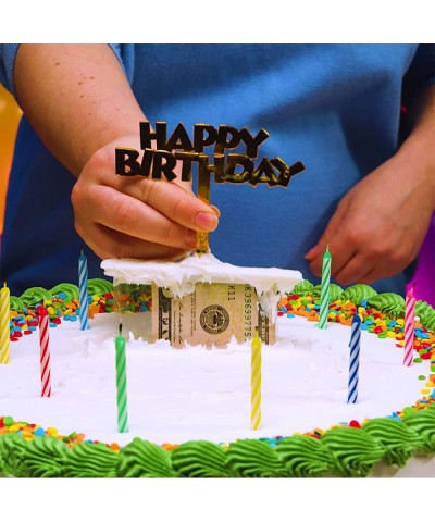 Cash Stash Cake Surprise Pull Out Money Box for Birthday Cake Holds Up To 50 Bills Happy Birthday Cake Topper Includes Cake C...