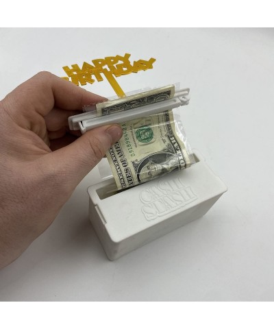 Cash Stash Cake Surprise Pull Out Money Box for Birthday Cake Holds Up To 50 Bills Happy Birthday Cake Topper Includes Cake C...