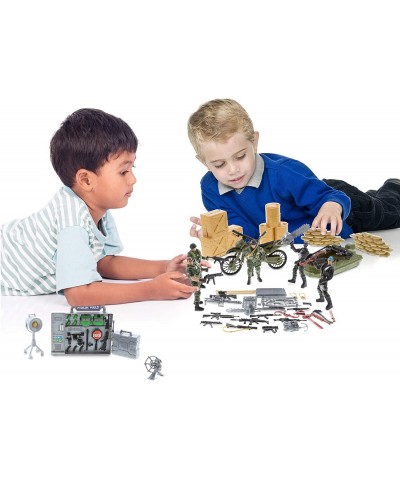 Soldier Special Forces Toys Playset - Pretend Play Armed Forces Battle Action Figures and Vehicle Playset Includes 5 Poseable...