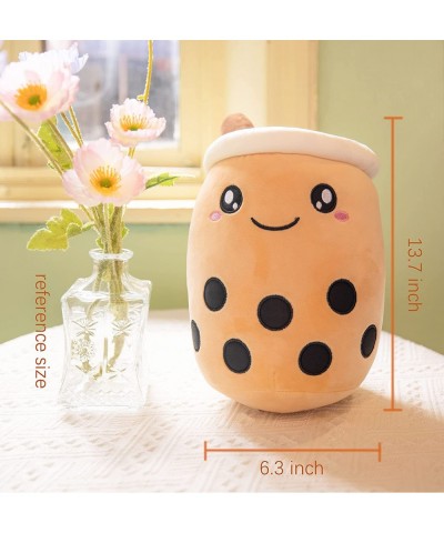 13.7 Inch Round Eye Boba Milk Tea Cup Plush Toy Soft Hugging Cushion Pillow Cute Mascot Toys for Kids Billow Boy Girl Birthda...