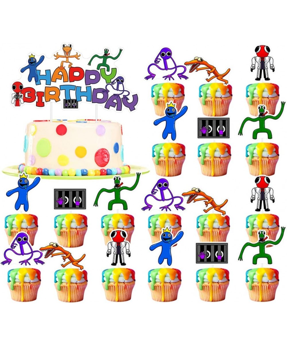 25pcs Rainbow Friends Cake Topper Rainbow Friends Party Cake Decoration Supplies $19.94 Kids' Party Decorations