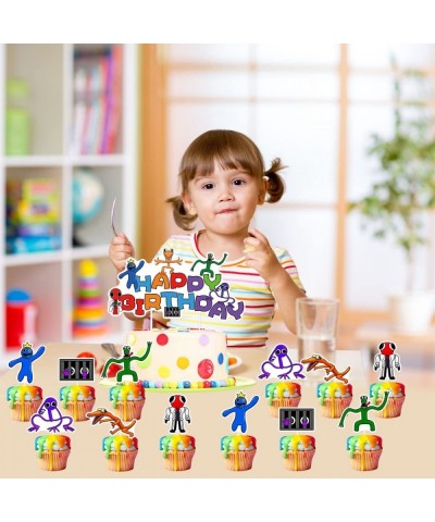 25pcs Rainbow Friends Cake Topper Rainbow Friends Party Cake Decoration Supplies $19.94 Kids' Party Decorations