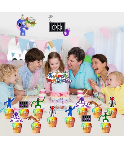 25pcs Rainbow Friends Cake Topper Rainbow Friends Party Cake Decoration Supplies $19.94 Kids' Party Decorations