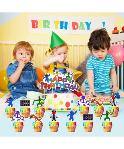 25pcs Rainbow Friends Cake Topper Rainbow Friends Party Cake Decoration Supplies $19.94 Kids' Party Decorations