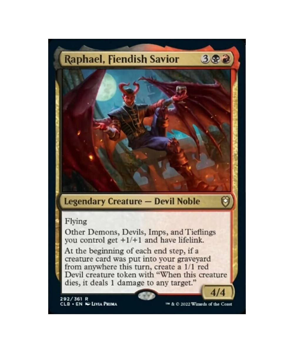 Magic: the Gathering - Raphael Fiendish Savior (292) - Battle for Baldur's Gate $9.83 Trading Cards & Accessories