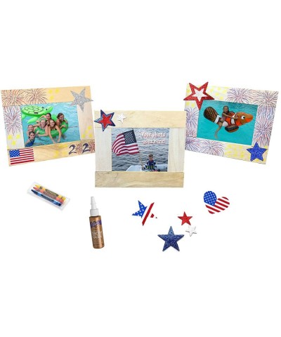 Krafty Kitz Wooden Craft Stick Kit for Kids – Picture Frame Kit Complete with Instructions Made in USA from Recycled Material...