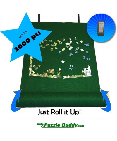 Puzzle Buddy:Roll Up Felt Mat | Securely Store Transport Unfinished Puzzles (Includes Box Stand) Perfect for Grandparents Gra...