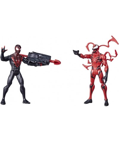 Marvel Miles Morales Vs Carnage Battle Packs 6-Inch-Scale and Carnage Figure 2-Pack Toys for Kids Ages 4 and Up $42.32 Action...