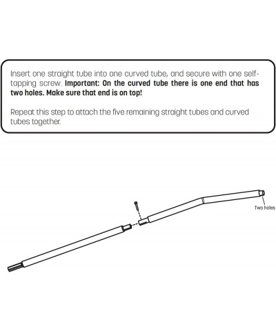 Lower Enclosure Straight Tube Kit Part 4135 2 Count (Pack of 1) $55.64 Trampolines & Accessories