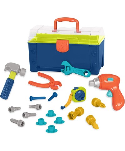 – Busy Builder Tool Box – Durable Kids Tool Set – Pretend Play Construction Tool Kit for Kids 3 Years+ (20-Pcs) & Farmers Mar...