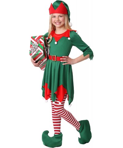 Girl's Santa's Helper Costume Elf Dress Outfit $59.95 Kids' Costumes