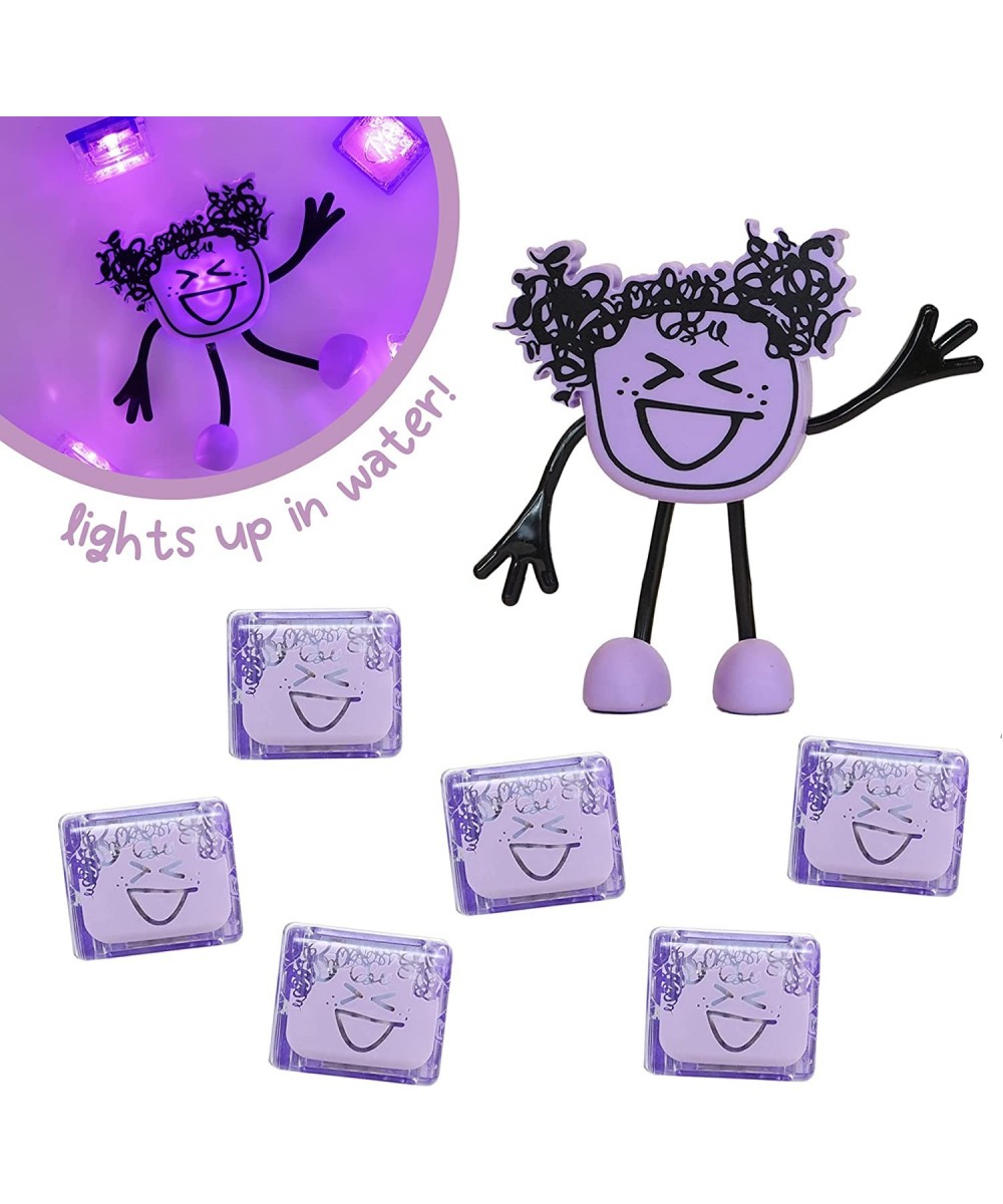 Lumi Water-Activated Bath Toy with 6 Reusable Purple Light-Up Cubes for Sensory Play $43.25 Bathtub Toys