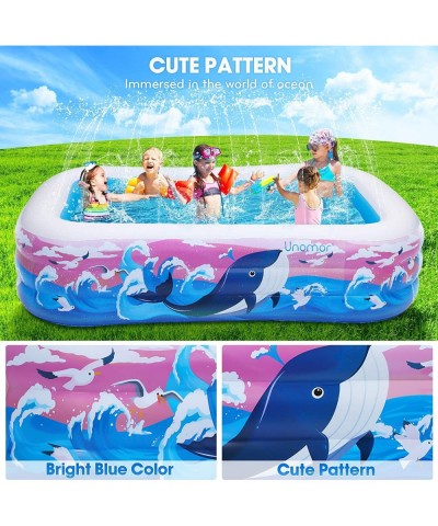 Inflatable Kiddie Swimming Pool - Kids Snorkeling Training Swimming Pool with Water Splash Sprinkler - Kids Play Center Infla...