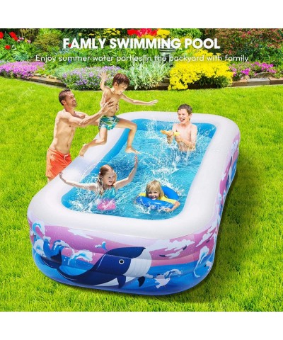 Inflatable Kiddie Swimming Pool - Kids Snorkeling Training Swimming Pool with Water Splash Sprinkler - Kids Play Center Infla...