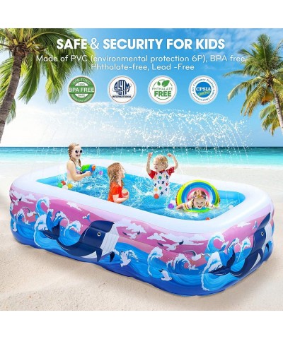 Inflatable Kiddie Swimming Pool - Kids Snorkeling Training Swimming Pool with Water Splash Sprinkler - Kids Play Center Infla...