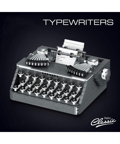 Uvini Adult Building Set Classic Retro Series Typewriters Adult Building Set Construction Brick Set Best Gift for Adult Teens...