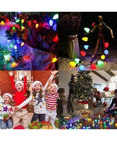 Light Up Necklace Flashing Glow in The Dark LED Light Bulbs for Kids Adults Ugly Christmas Xmas Birthday Wedding Halloween Ra...