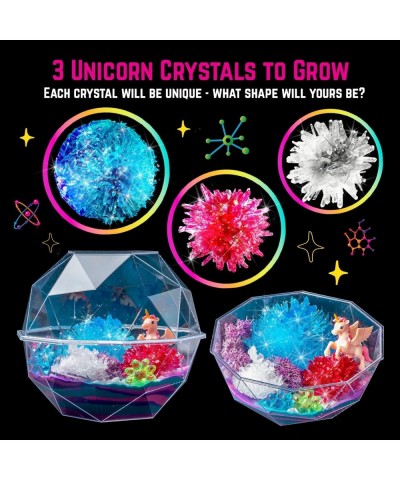 Grow Your Own Crystal Unicorn Terrarium Kit Crystal Growing Kit with Everything Needed to Grow 3 Real Crystals for Kids Fun C...