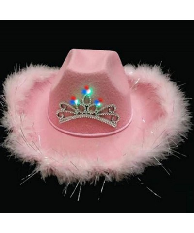 Novelty Cowboy Hat with Blinking Tiara $47.13 Kids' Dress-Up Accessories