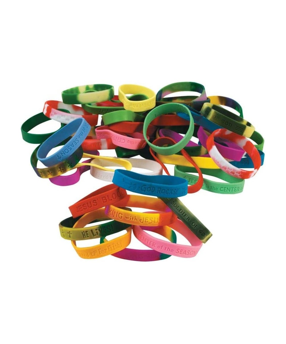 Religious Sayings Bracelet Mega Assortment (100 Piece) $45.31 Kids' Dress-Up Accessories