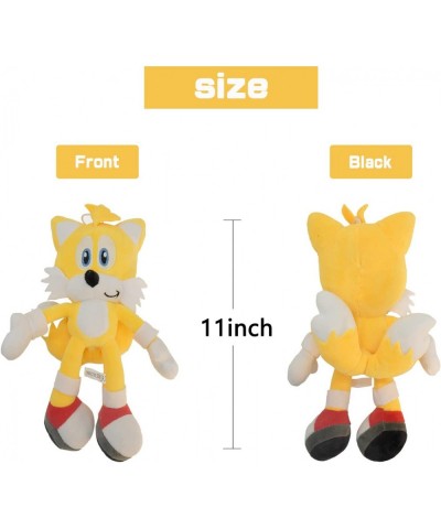 Cartoon Hedgehog Figure Plush Toy 11 inch Cute Cartoon Plush Doll Cotton Soft Stuffed Game Doll Toys Gifts for Boys Girls Fan...