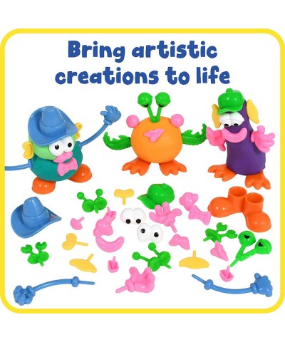 Dough Character Accessories - Set of 52 - 23 Different Shapes - Dough Toys for Kids - Decorate Dough Creations - Create Anima...