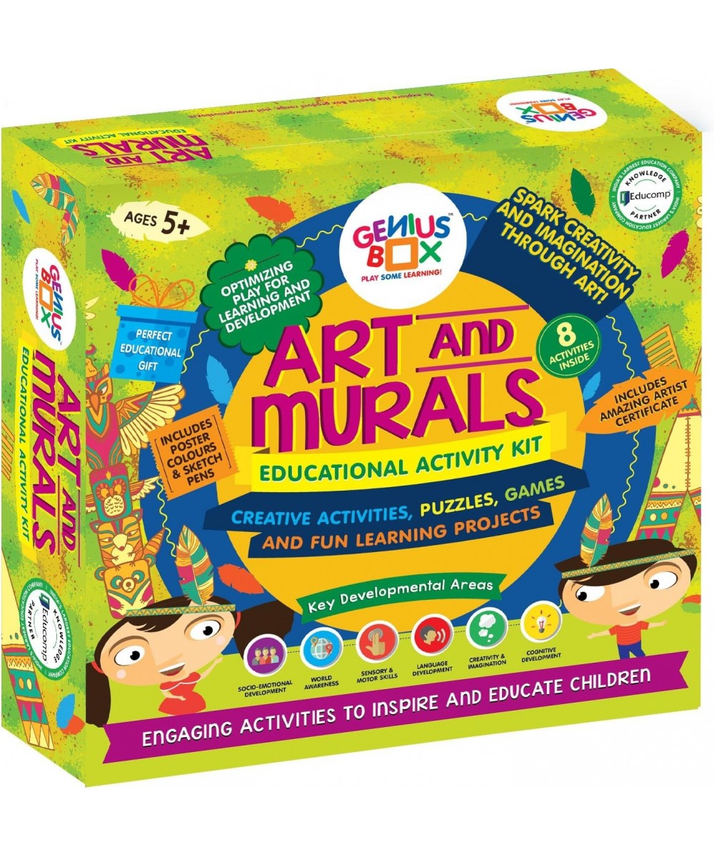 Genius Box Art and Murals Toddler kit | 8 in 1 Creative DIY Activity Kit | Puzzles Game for Over 5 Years Kids | Fun Learning ...