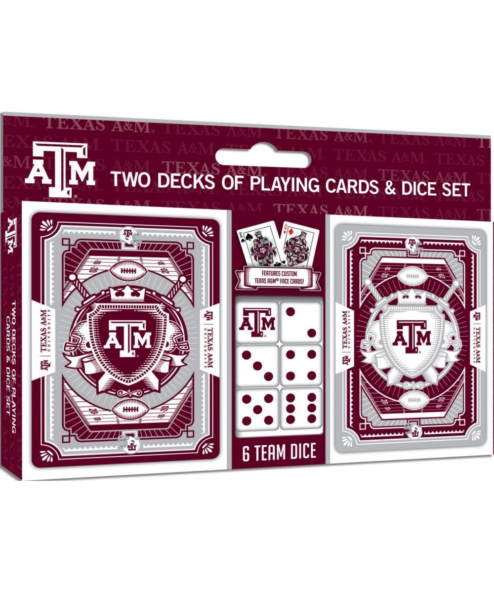 Game Day - NCAA Texas A&M Aggies 2-Pack Playing Cards & Dice Pack - Officially Licensed Set for Adults and Family $25.46 Card...