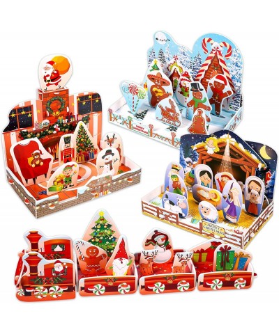 Christmas Crafts for Kids 3D Puzzles - Xmas Crafts Activities Train Party Supplies Favors Gifts $17.52 3-D Puzzles