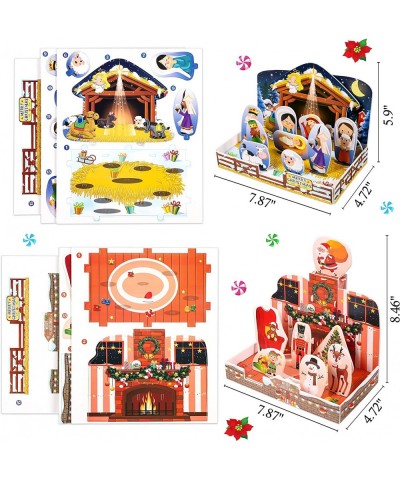 Christmas Crafts for Kids 3D Puzzles - Xmas Crafts Activities Train Party Supplies Favors Gifts $17.52 3-D Puzzles