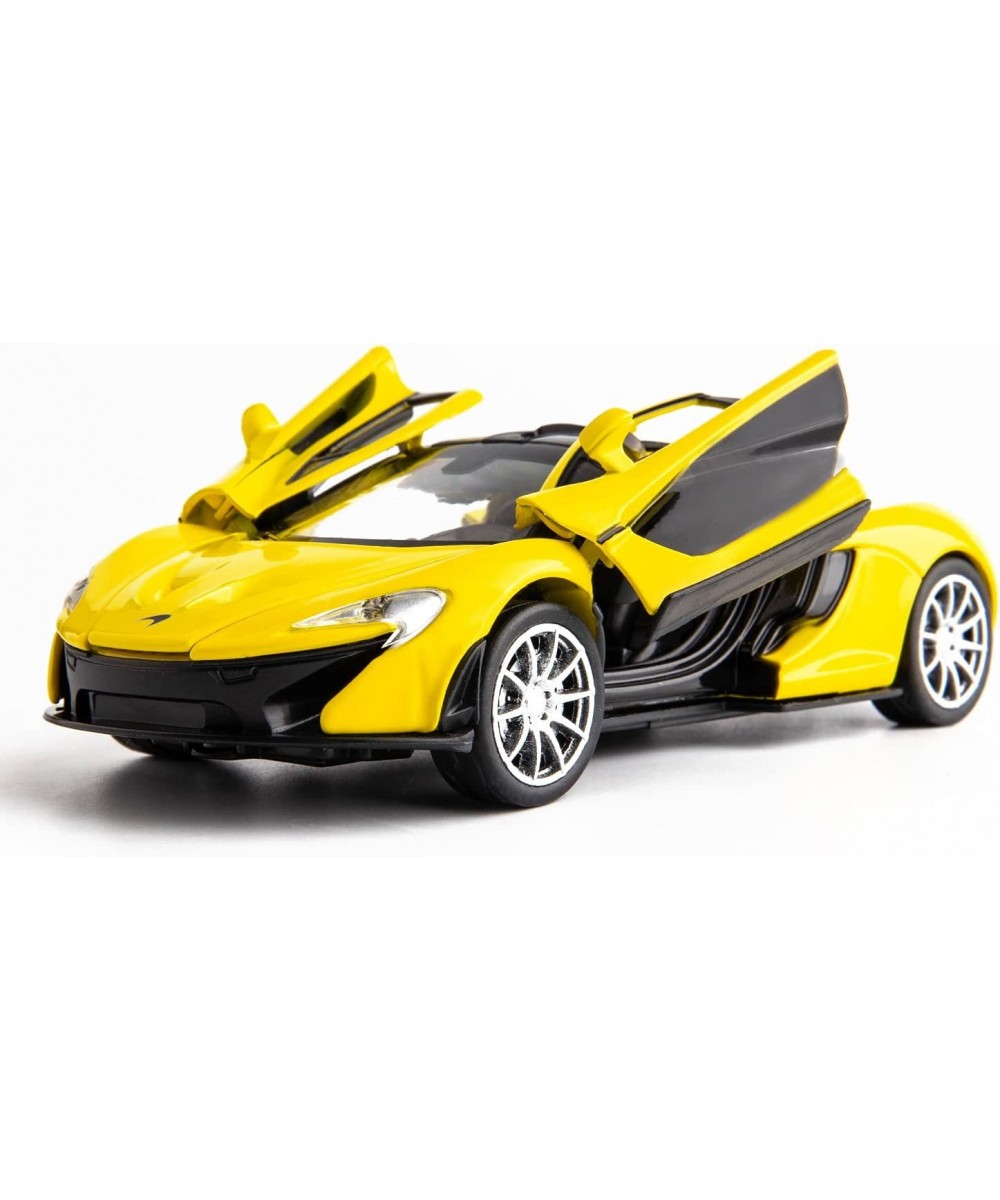 Compatible for 1:32 McLaren P1 Model Car Zinc Alloy Pull Back Toy Car with Sound and Light for Kids Boy Girl Yellow $27.98 Ki...