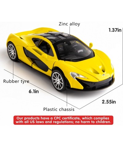 Compatible for 1:32 McLaren P1 Model Car Zinc Alloy Pull Back Toy Car with Sound and Light for Kids Boy Girl Yellow $27.98 Ki...