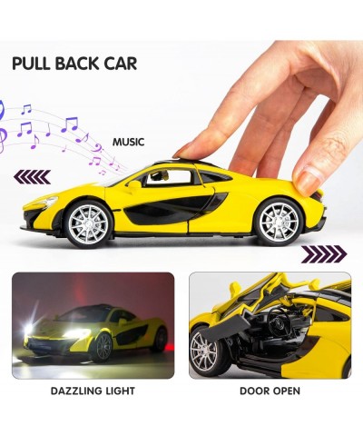 Compatible for 1:32 McLaren P1 Model Car Zinc Alloy Pull Back Toy Car with Sound and Light for Kids Boy Girl Yellow $27.98 Ki...