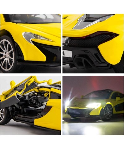 Compatible for 1:32 McLaren P1 Model Car Zinc Alloy Pull Back Toy Car with Sound and Light for Kids Boy Girl Yellow $27.98 Ki...