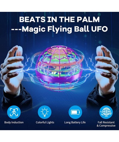 Flying Orb Ball Toys Manually Controllable Magic Flying Ball Indoor Outdoor Toy 360° Rotation Boomerang Hover Ball Mini Drone...