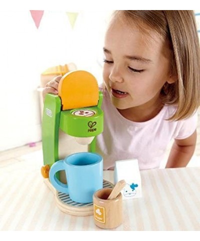 Kid's Coffee Maker Wooden Play Kitchen Set with Accessories $41.32 Toy Kitchen Products