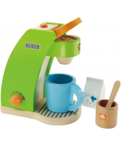 Kid's Coffee Maker Wooden Play Kitchen Set with Accessories $41.32 Toy Kitchen Products