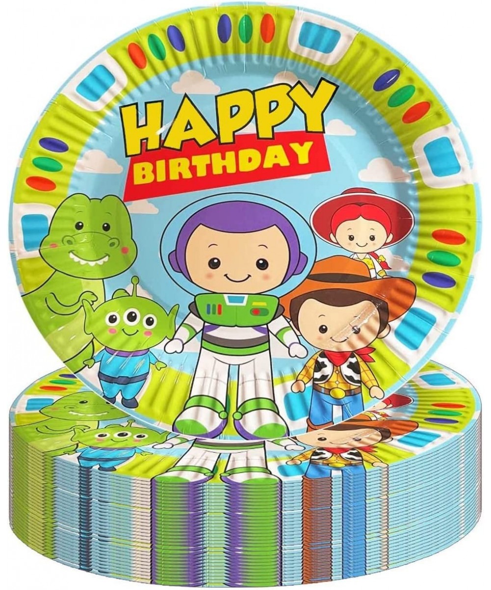 30pcs 7inch Paper Plates Cartoon Story Birthday Decorations for Boys Girls Toy Inspired Story 1st 2nd 3rd 4th Birthday Party ...